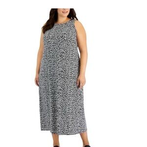 Vince Camuto Plus Size Printed Sleeveless Dress